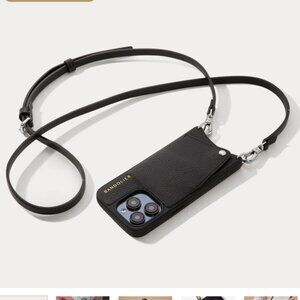 BANDOLIER Emma Phone Case in Pebble Black/Silver iPhone 11 Pro NWT and dustbag